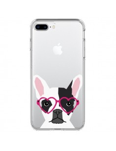 Coque iPhone 7 Plus et 8 Plus Bulldog Français Lunettes...