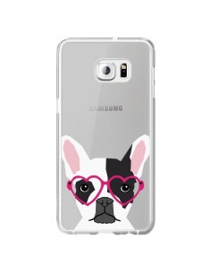 Coque Bulldog Français Lunettes Coeurs Chien Transparente...