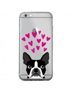 Coque iPhone 6 Plus et 6S Plus Boston Terrier Coeurs...