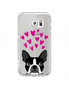Coque Boston Terrier Coeurs Chien Transparente pour...