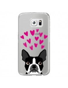 Coque Boston Terrier Coeurs Chien Transparente pour...