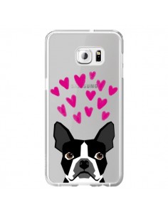 Coque Boston Terrier Coeurs Chien Transparente pour...
