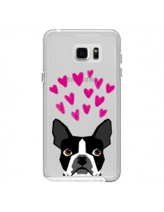 Coque Boston Terrier Coeurs Chien Transparente pour...