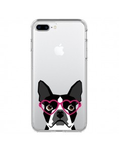Coque iPhone 7 Plus et 8 Plus Boston Terrier Lunettes...