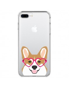 Coque iPhone 7 Plus et 8 Plus Chien Marrant Lunettes...