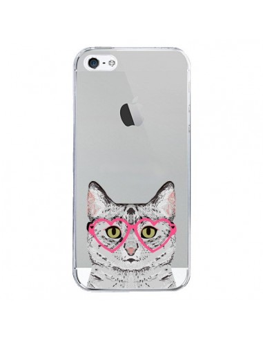 coque iphone 5 tranparente chat