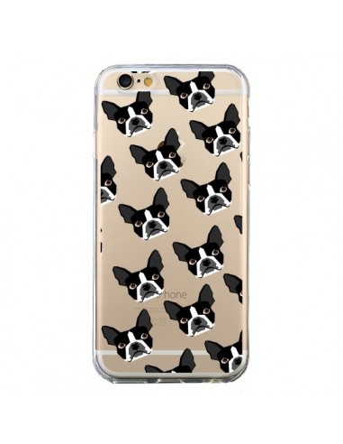 Coque iPhone 6 et 6S Chiens Boston Terrier Transparente - Pet Friendly