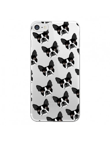 Coque iPhone 7/8 et SE 2020 Chiens Boston Terrier Transparente - Pet Friendly