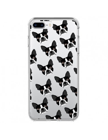 Coque iPhone 7 Plus et 8 Plus Chiens Boston Terrier Transparente - Pet Friendly