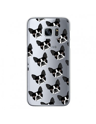 Coque Chiens Boston Terrier Transparente pour Samsung Galaxy S7 - Pet Friendly