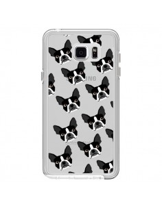 Coque Chiens Boston Terrier Transparente pour Samsung...