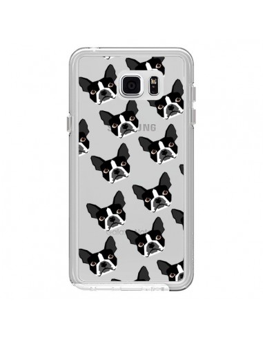 Coque Chiens Boston Terrier Transparente pour Samsung Galaxy Note 5 - Pet Friendly