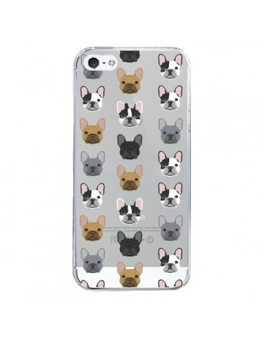 Coque iPhone 5/5S et SE Chiens Bulldog Français Transparente - Pet Friendly