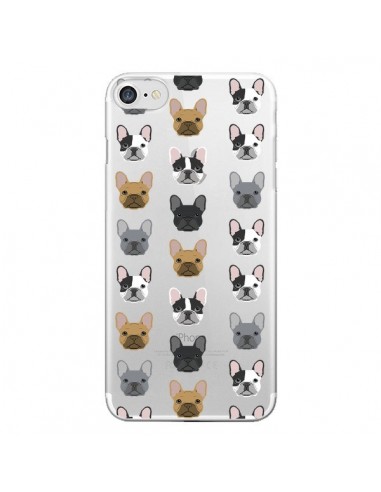 Coque iPhone 7/8 et SE 2020 Chiens Bulldog Français Transparente - Pet Friendly