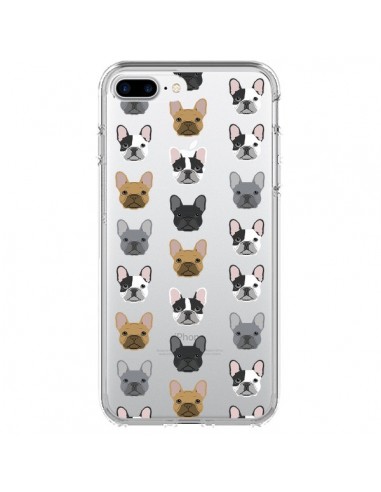 Coque iPhone 7 Plus et 8 Plus Chiens Bulldog Français Transparente - Pet Friendly