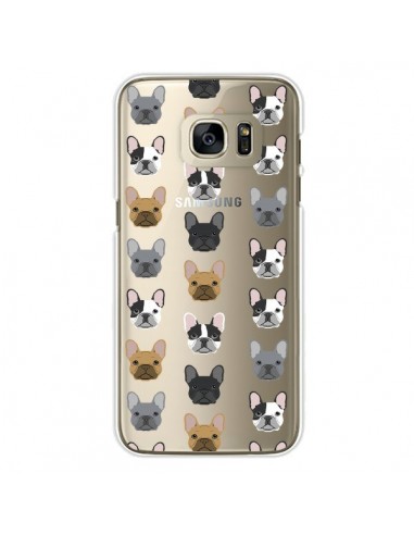 Coque Chiens Bulldog Français Transparente pour Samsung Galaxy S7 Edge - Pet Friendly