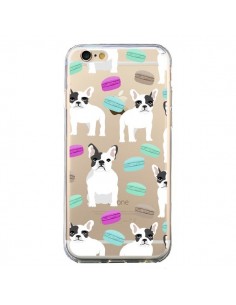 Coque iPhone 6 et 6S Chiens Bulldog Français Macarons...