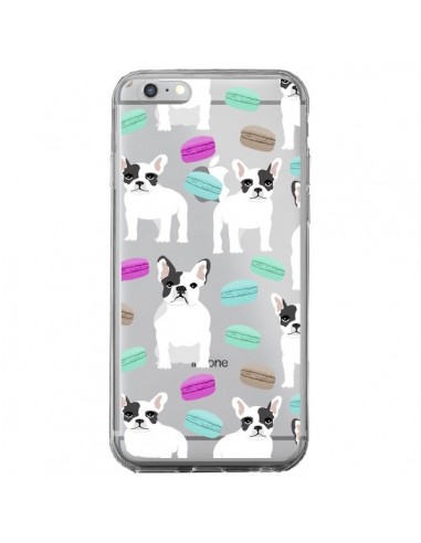 Coque iPhone 6 Plus et 6S Plus Chiens Bulldog Français Macarons Transparente - Pet Friendly