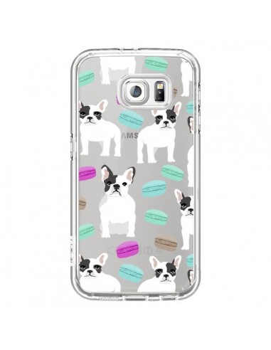 Coque Chiens Bulldog Français Macarons Transparente pour Samsung Galaxy S6 - Pet Friendly