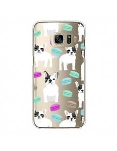 Coque Chiens Bulldog Français Macarons Transparente pour...