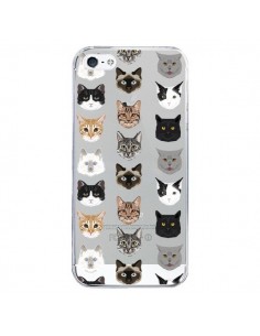 Coque iPhone 5/5S et SE Chats Transparente - Pet Friendly