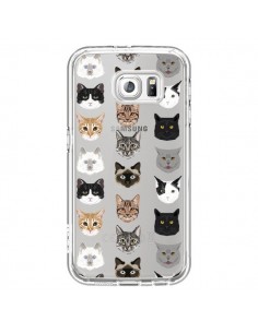 Coque Chats Transparente pour Samsung Galaxy S6 - Pet...