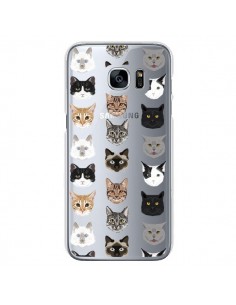 Coque Chats Transparente pour Samsung Galaxy S7 - Pet...