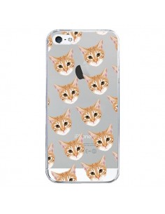 Coque iPhone 5/5S et SE Chats Beige Transparente - Pet...