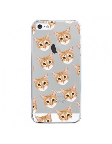 Coque iPhone 5/5S et SE Chats Beige Transparente - Pet Friendly