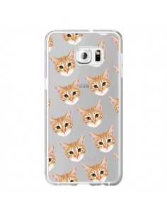 Coque Chats Beige Transparente pour Samsung Galaxy S6...