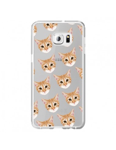 Coque Chats Beige Transparente pour Samsung Galaxy S6 Edge Plus - Pet Friendly