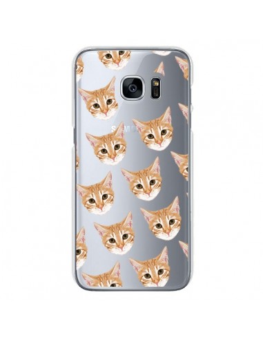 Coque Chats Beige Transparente pour Samsung Galaxy S7 - Pet Friendly