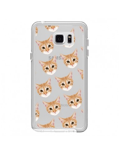 Coque Chats Beige Transparente pour Samsung Galaxy Note 5 - Pet Friendly