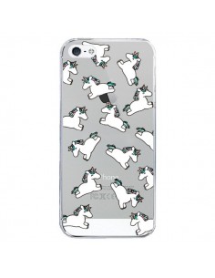 Coque iPhone 5/5S et SE Licorne Crinière Transparente - Nico