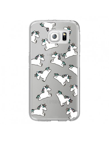 Coque Licorne Crinière Transparente pour Samsung Galaxy S6 Edge - Nico