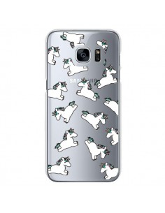 Coque Licorne Crinière Transparente pour Samsung Galaxy...