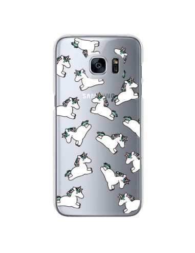 Coque Licorne Crinière Transparente pour Samsung Galaxy S7 - Nico