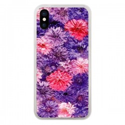 Coque iPhone X et XS Fleurs Violettes Flower Storm -...