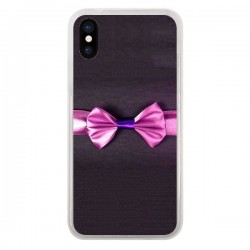 Coque iPhone X et XS Noeud Papillon Kitty Bow Tie - Asano...