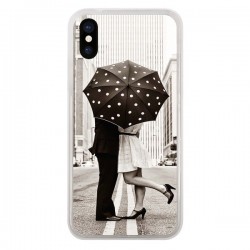 Coque iPhone X et XS Secret under Umbrella Amour Couple...