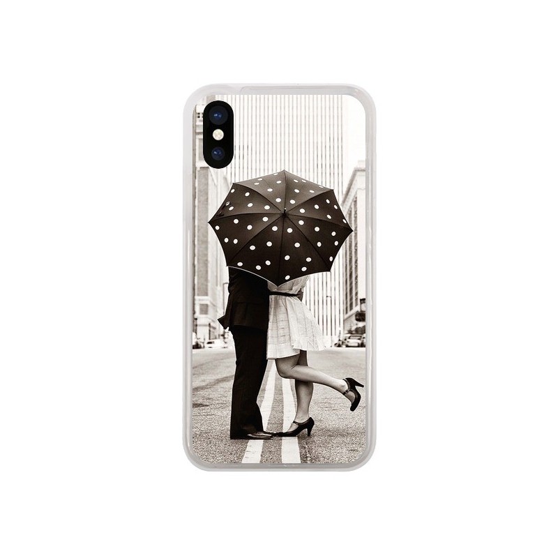 Coque iPhone X et XS Secret under Umbrella Amour Couple Love - Asano Yamazaki