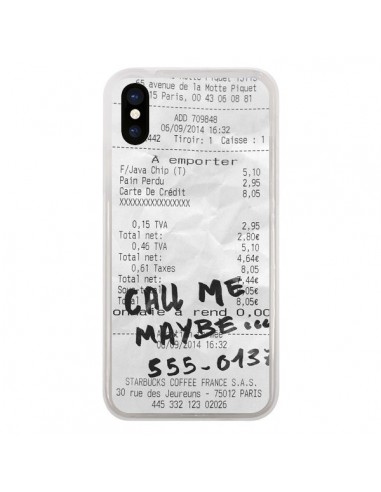Coque iPhone X et XS Call me maybe - Benoit Bargeton