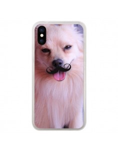 Coque iPhone X et XS Clyde Chien Movember Moustache -...