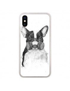 Coque iPhone X et XS Tagueur Bulldog Dog Chien Big City...
