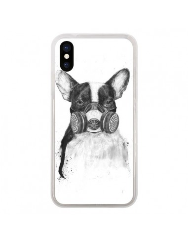 Coque iPhone X et XS Tagueur Bulldog Dog Chien Big City Life - Balazs Solti