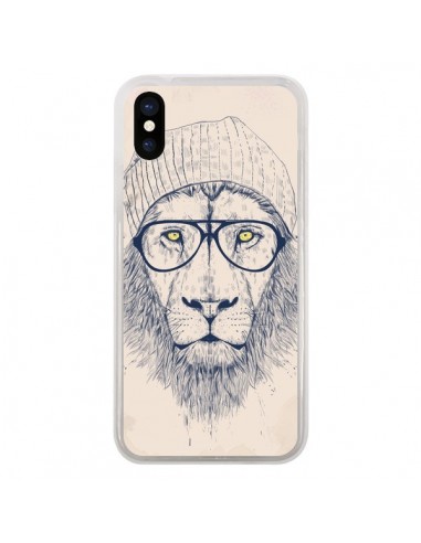 Coque iPhone X et XS Cool Lion Lunettes - Balazs Solti