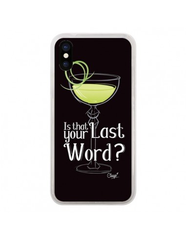 Coque iPhone X et XS Is that your Last Word Cocktail Barman - Chapo