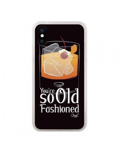 Coque iPhone X et XS You're so old fashioned Cocktail Barman - Chapo
