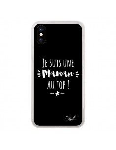 Coque iPhone X et XS Je suis une Maman au Top - Chapo