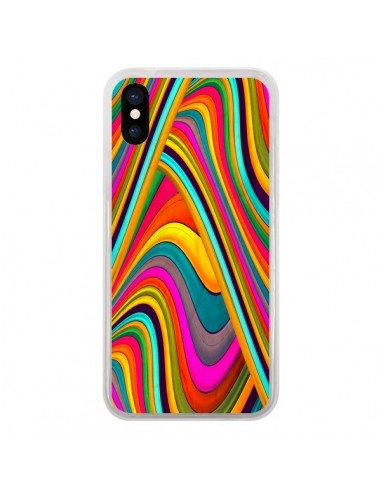 Coque iPhone X et XS Acid Vagues - Danny Ivan